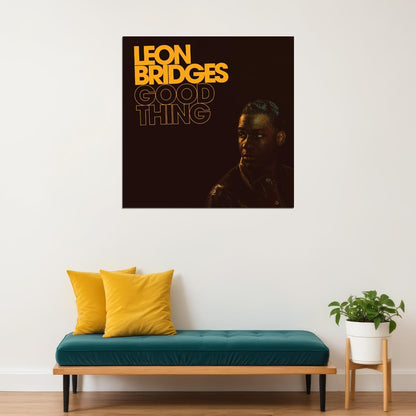 Leon Bridges Music Poster Soul Artist Wall Art