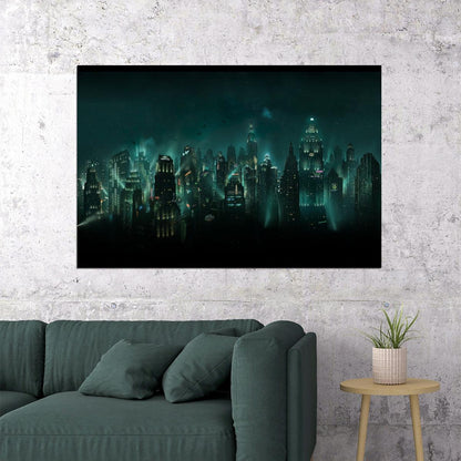 Bioshock Video Game Poster Action Rpg Wall Art Sci-fi Gaming Print