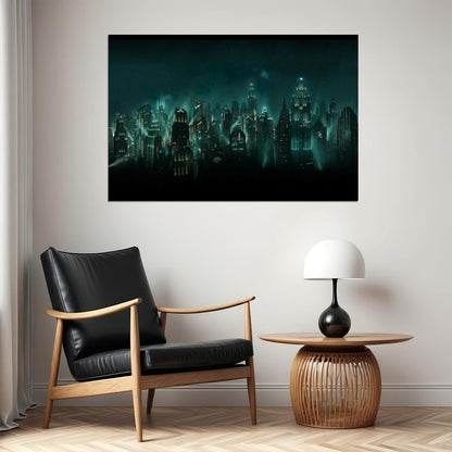 Bioshock Video Game Poster Action Rpg Wall Art Sci-fi Gaming Print