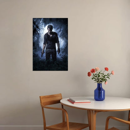 Uncharted Video Game Poster Epic Adventure Art