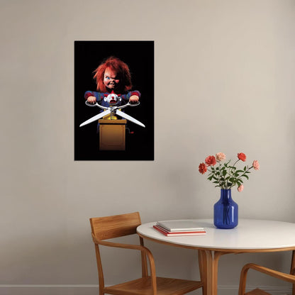 Chucky Movie Poster Horror Film Wall Art Cult Classic Print - xonomax