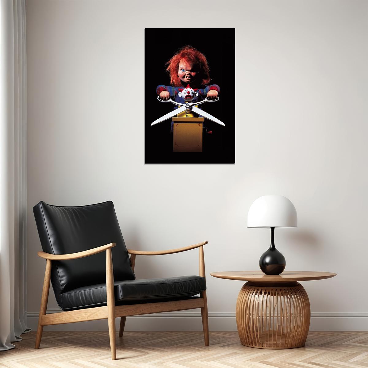 Chucky Movie Poster Horror Film Wall Art Cult Classic Print - xonomax