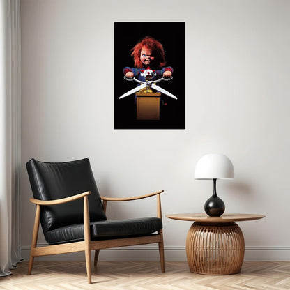 Chucky Movie Poster Horror Film Wall Art Cult Classic Print - xonomax