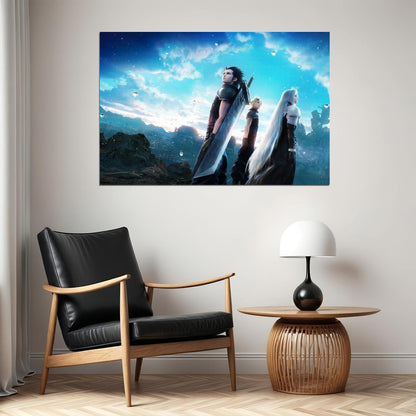 Final Fantasy Vii Poster Video Game Art Wall Art Classic Rpg Print