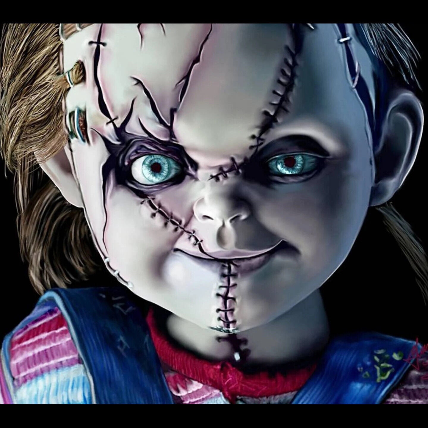 Chucky Movie Poster Horror Film Wall Art Cult Classic Print - xonomax