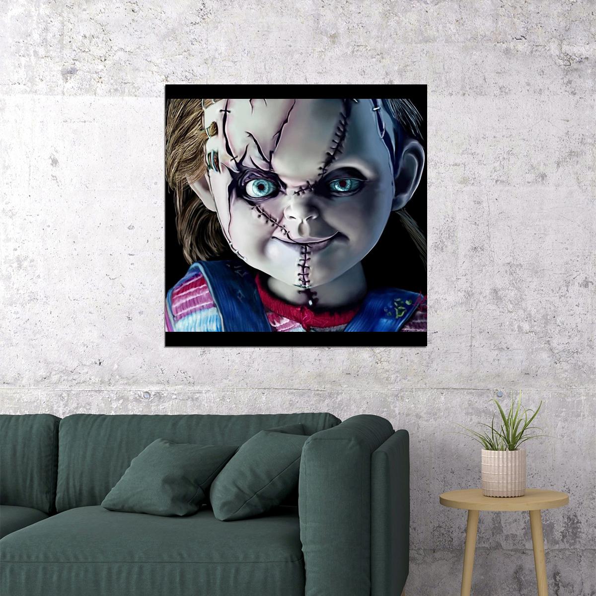 Chucky Movie Poster Horror Film Wall Art Cult Classic Print - xonomax
