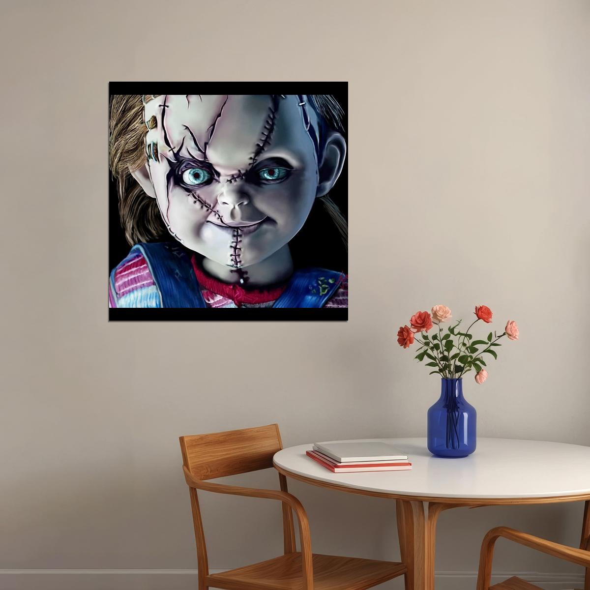 Chucky Movie Poster Horror Film Wall Art Cult Classic Print - xonomax