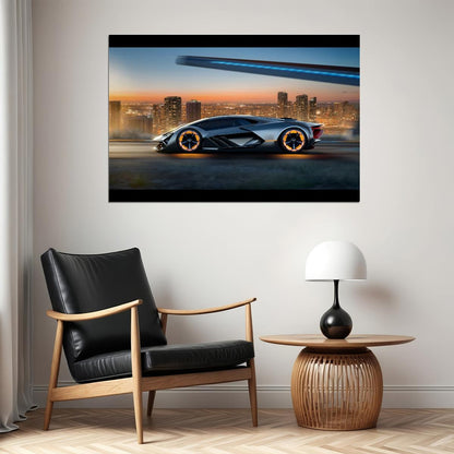 Lamborghini Car Poster Sports Supercar Wall Art