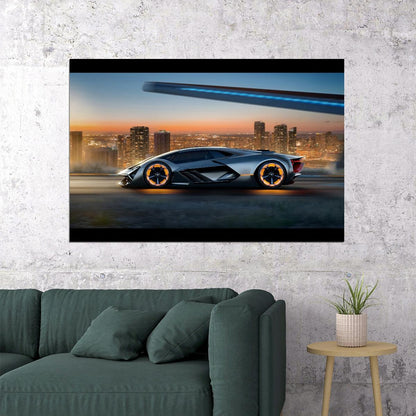 Lamborghini Car Poster Sports Supercar Wall Art