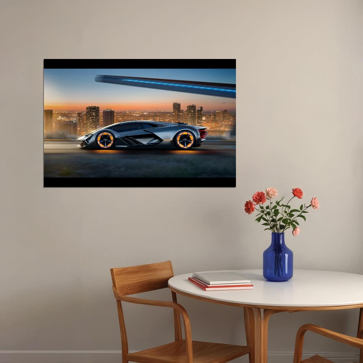 Lamborghini Car Poster Sports Supercar Wall Art