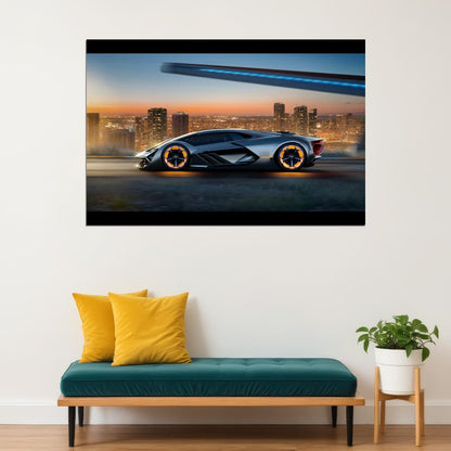 Lamborghini Car Poster Sports Supercar Wall Art