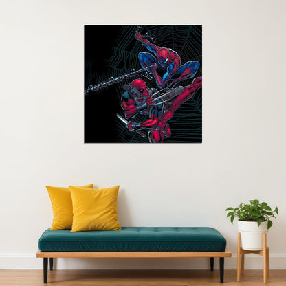 Spider-man Vs Deadpool Comic Book Poster Superheroes Print - xonomax