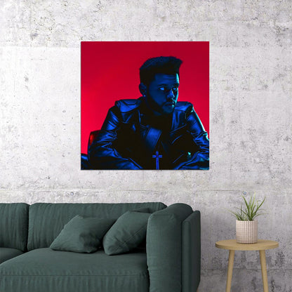 The Weeknd Starboy Album Cover Art Music Poster Iconic R&b Artist Print