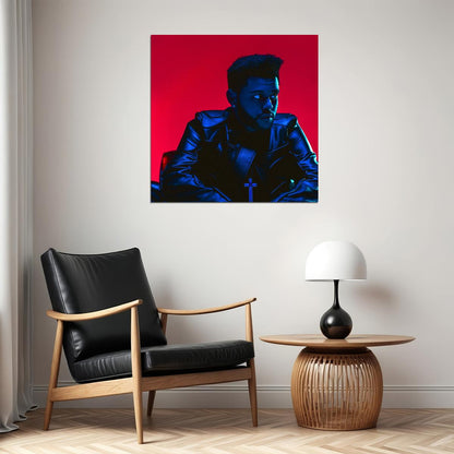 The Weeknd Starboy Album Cover Art Music Poster Iconic R&b Artist Print