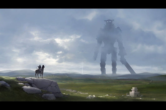Shadow Of The Colossus Video Game Poster Japanese Fantasy Adventure Wall Print