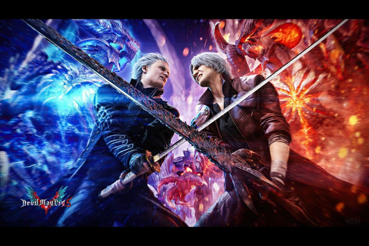 Devil May Cry Video Game Poster Action Adventure Wall Art Gaming Print