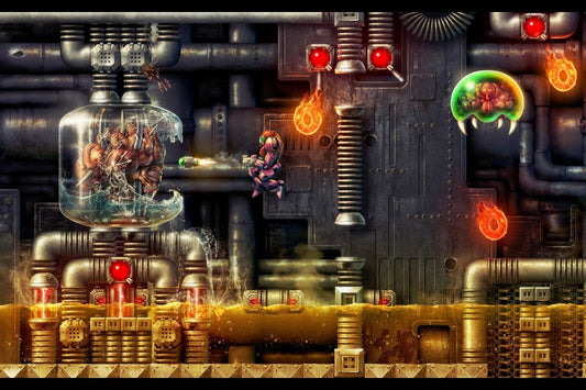 Super Metroid Nintendo Video Game Poster Iconic Retro Sci-fi Wall Art