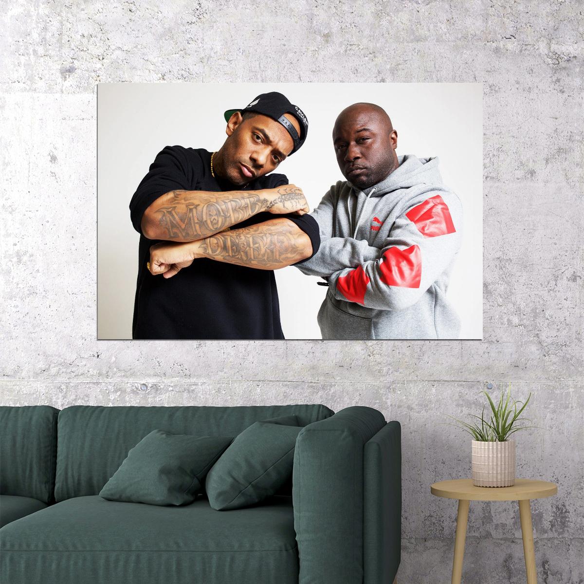 Mobb Deep Music Poster Hip-hop Rap Band Wall Print