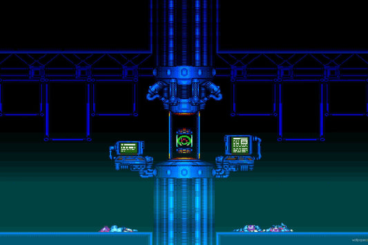 Super Metroid Nintendo Video Game Poster Iconic Retro Sci-fi Wall Art
