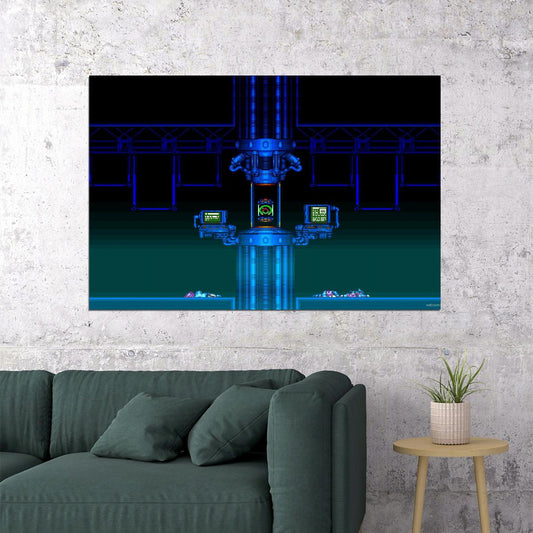 Super Metroid Nintendo Video Game Poster Iconic Retro Sci-fi Wall Art