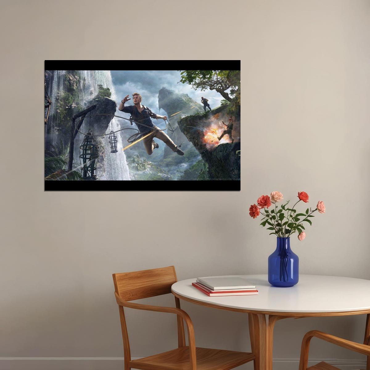 Uncharted Video Game Poster Epic Adventure Art - xonomax