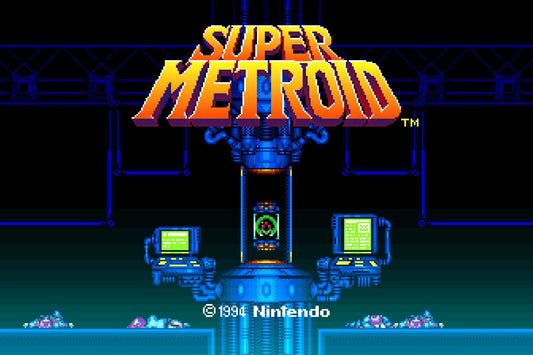 Super Metroid Nintendo Video Game Poster Iconic Retro Sci-fi Wall Art