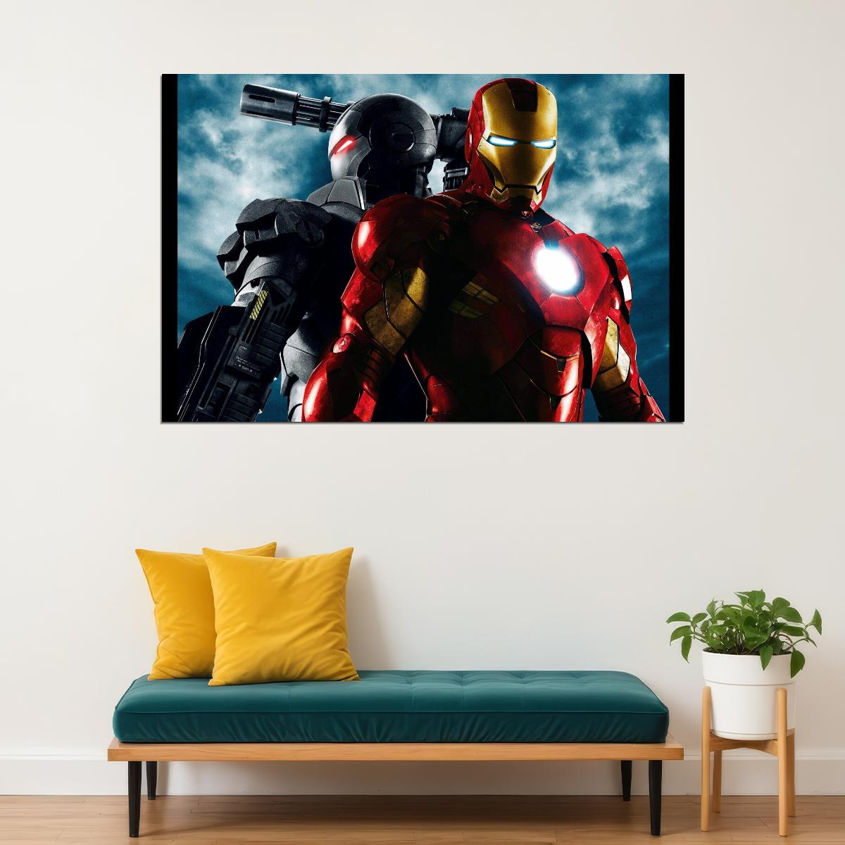 Iron Man 2 Movie Poster Marvel Superhero Wall Art Film Sequel Print - xonomax