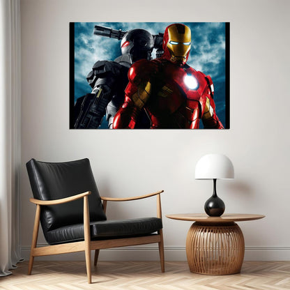 Iron Man 2 Movie Poster Marvel Superhero Wall Art Film Sequel Print - xonomax