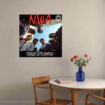 N.w.a Music Poster Iconic Rap Legends Wall Print