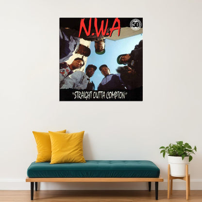 N.w.a Music Poster Iconic Rap Legends Wall Print