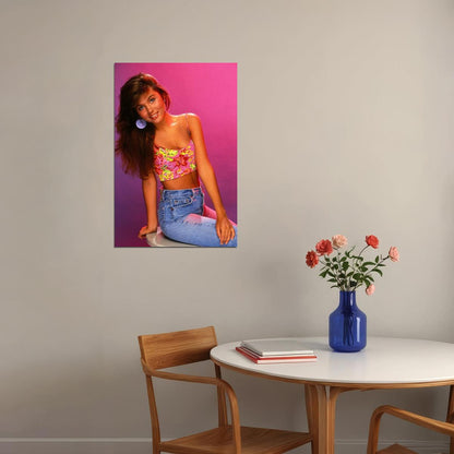 Saved By The Bell's Kelly Kapowski Retro 1990s Movie Poster Classic Tv Nostalgia Wall Art - xonomax