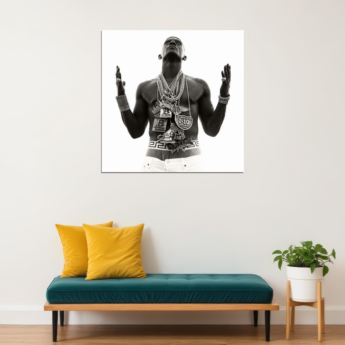 Lil Boosie Music Poster Rap Rapper Wall Art