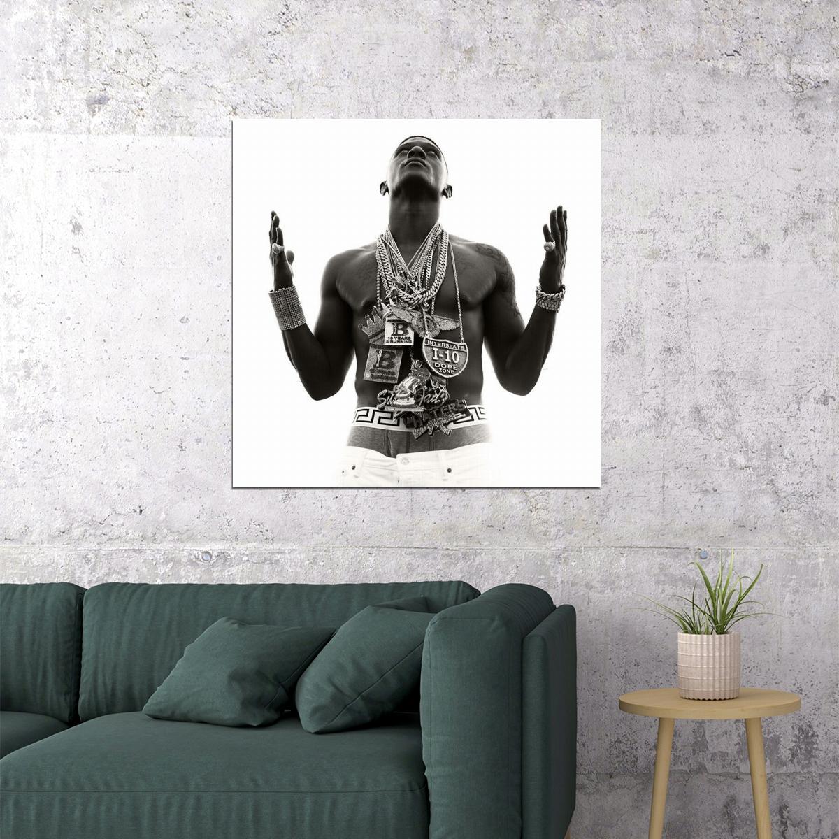 Lil Boosie Music Poster Rap Rapper Wall Art