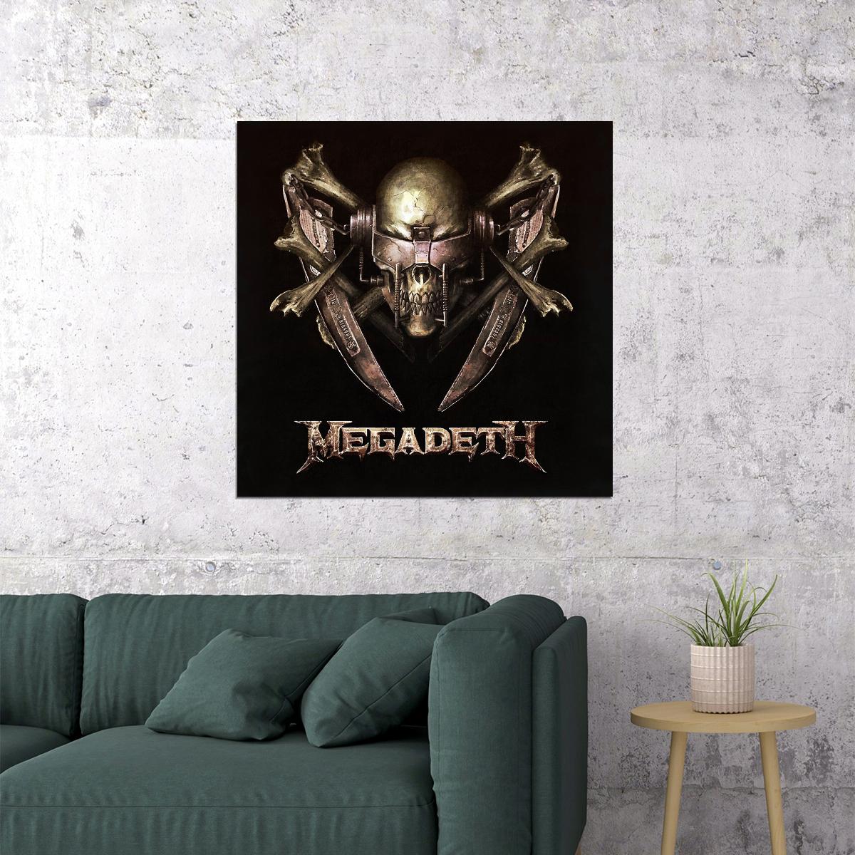 Megadeth Music Poster Iconic Heavy Metal Band Wall Print