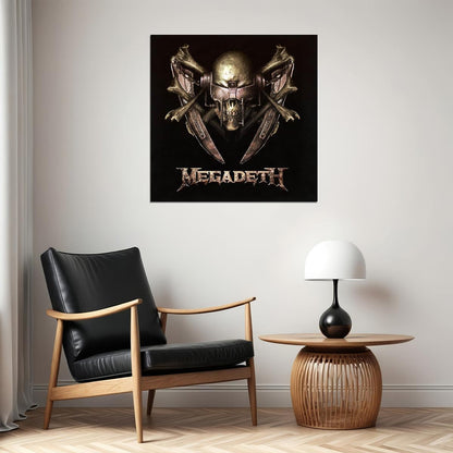 Megadeth Music Poster Iconic Heavy Metal Band Wall Print