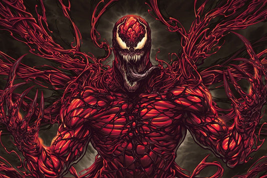 Carnage Marvel Comics Poster Supervillain Wall Art Comic Book Print