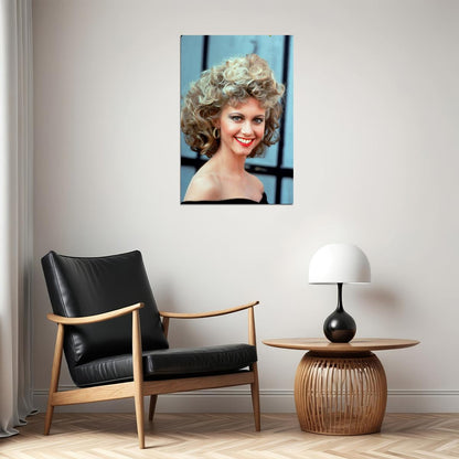 Olivia Newton Retro 80s Movie Poster Famous Actress Wall Art