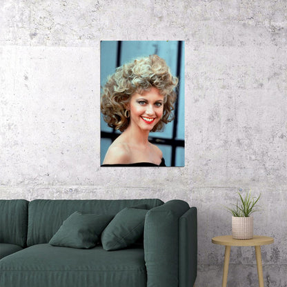 Olivia Newton Retro 80s Movie Poster Famous Actress Wall Art