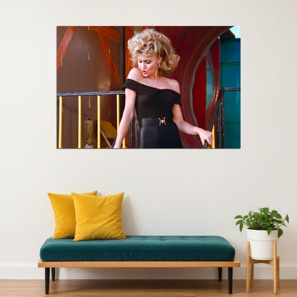 Olivia Newton Retro 80s Movie Poster Famous Actress Wall Art