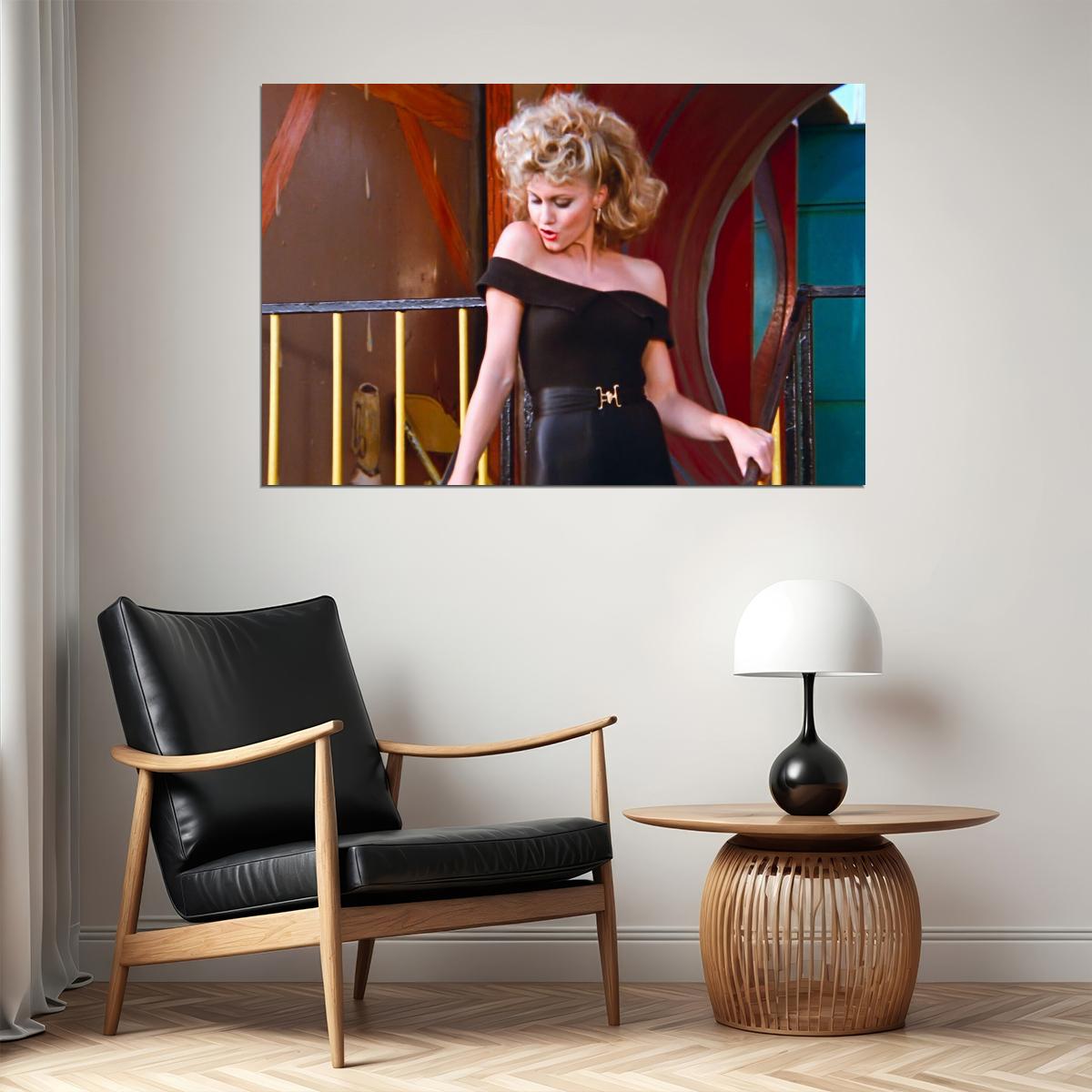 Olivia Newton Retro 80s Movie Poster Famous Actress Wall Art