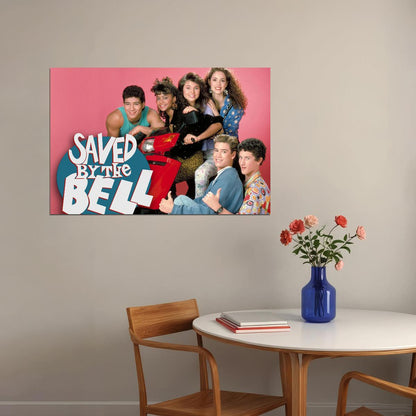 Saved By The Bell Retro 1990s Movie Poster Classic Tv Nostalgia Wall Art - xonomax