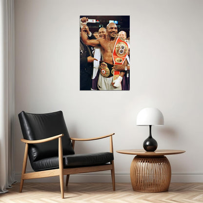Evander Holyfield Boxing Poster Heavyweight Champion Wall Art Motivational Sports Print - xonomax