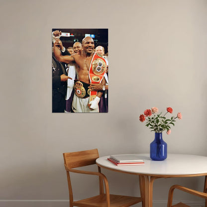 Evander Holyfield Boxing Poster Heavyweight Champion Wall Art Motivational Sports Print - xonomax