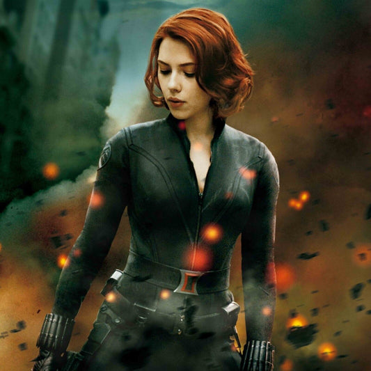 Scarlett Johansson Black Widow Movie Poster Iconic Marvel Superhero Wall Print