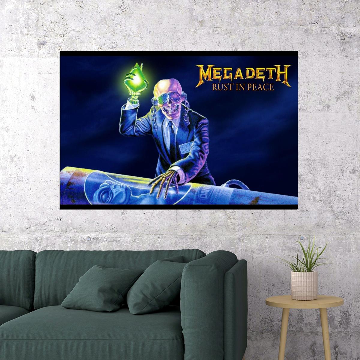Poster - Megadeth Music Poster Iconic Heavy Metal Band Wall Print