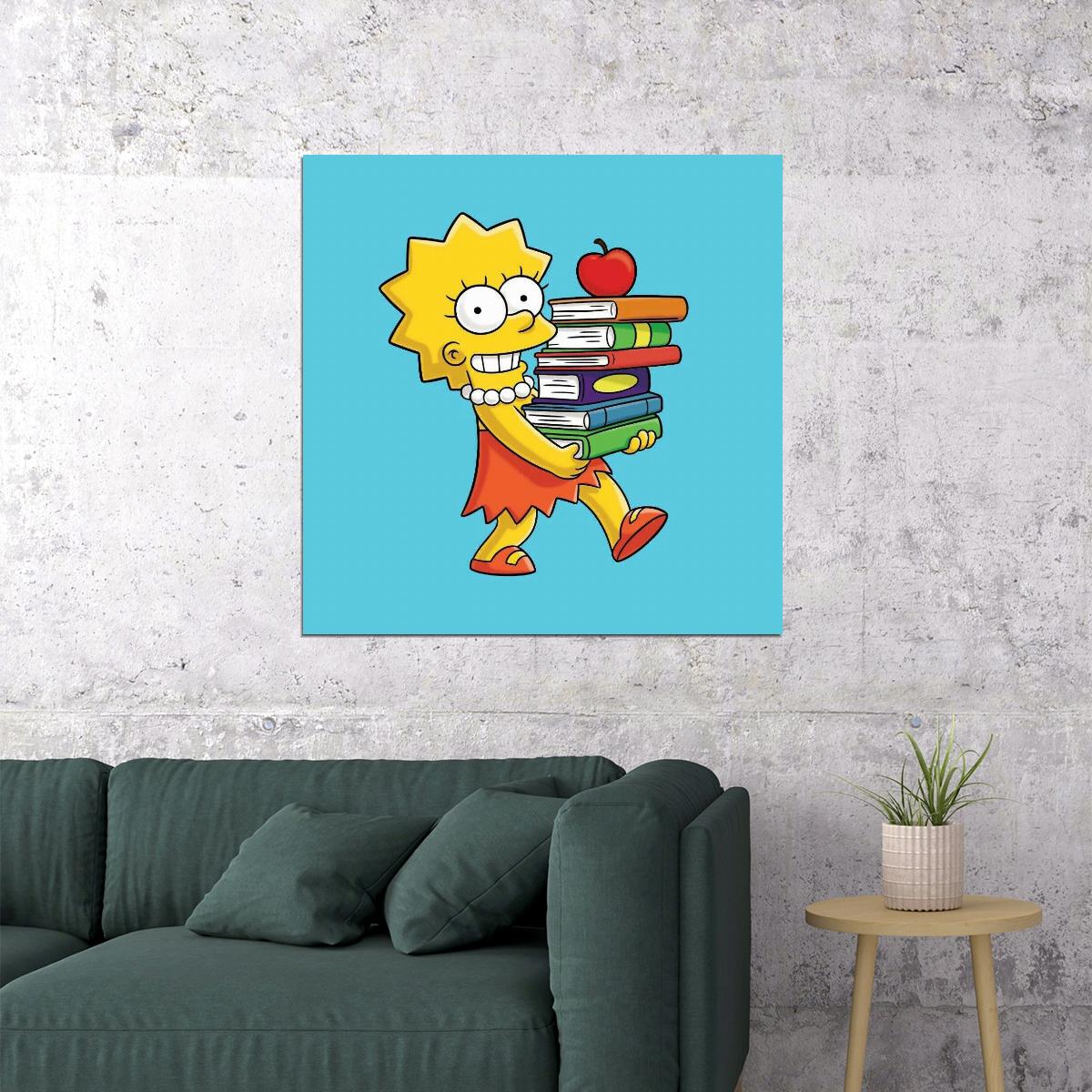 Lisa Simpson Poster Animated Tv Series Wall Art - xonomax