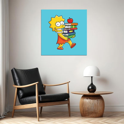 Lisa Simpson Poster Animated Tv Series Wall Art - xonomax