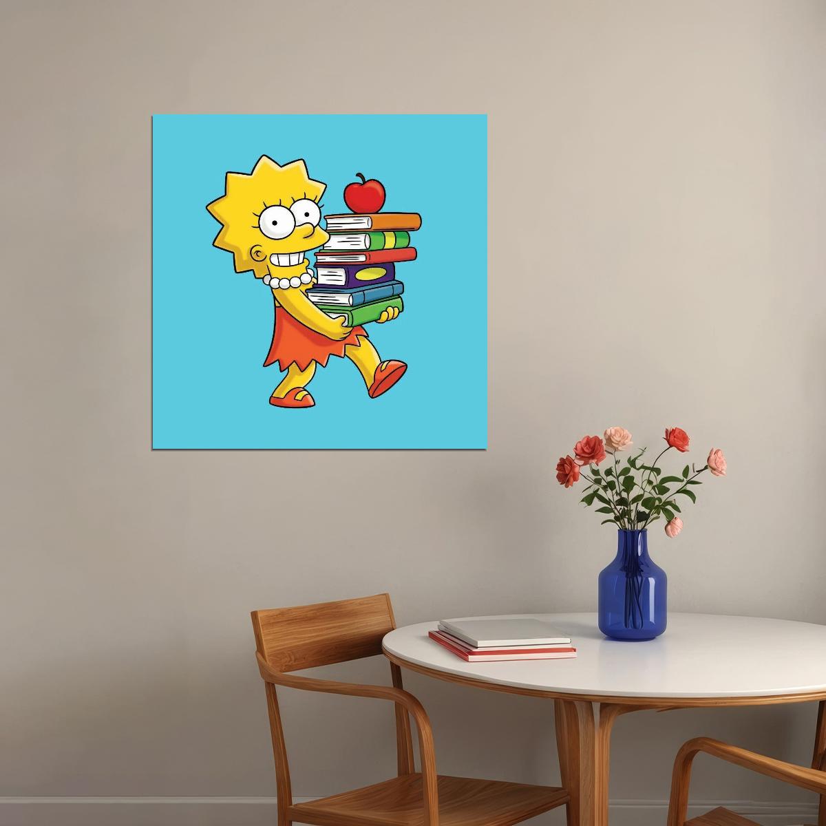 Lisa Simpson Poster Animated Tv Series Wall Art - xonomax