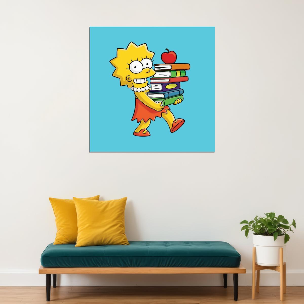Lisa Simpson Poster Animated Tv Series Wall Art - xonomax