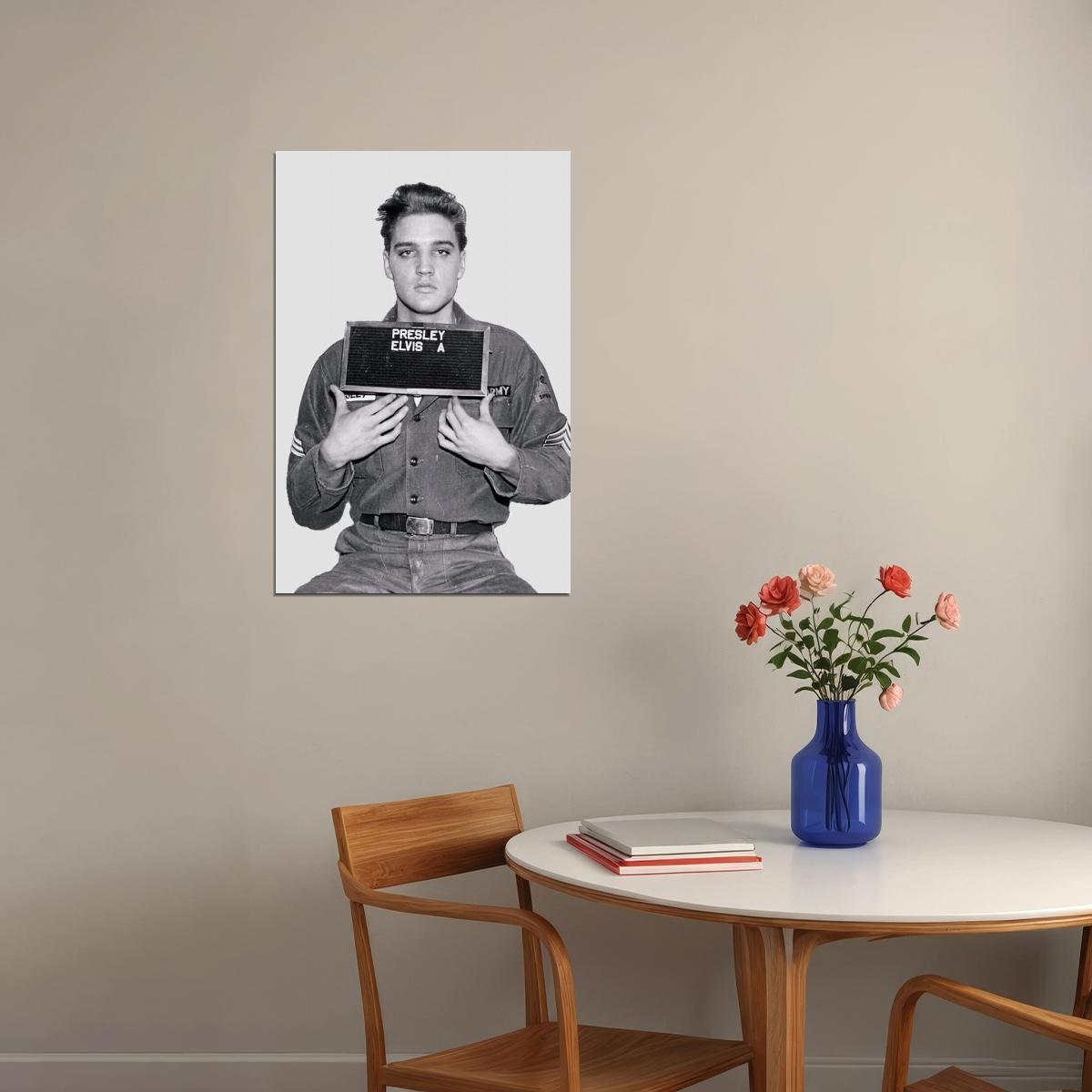 Elvis Presley Poster Rock And Roll Legend Wall Art Music Icon Print